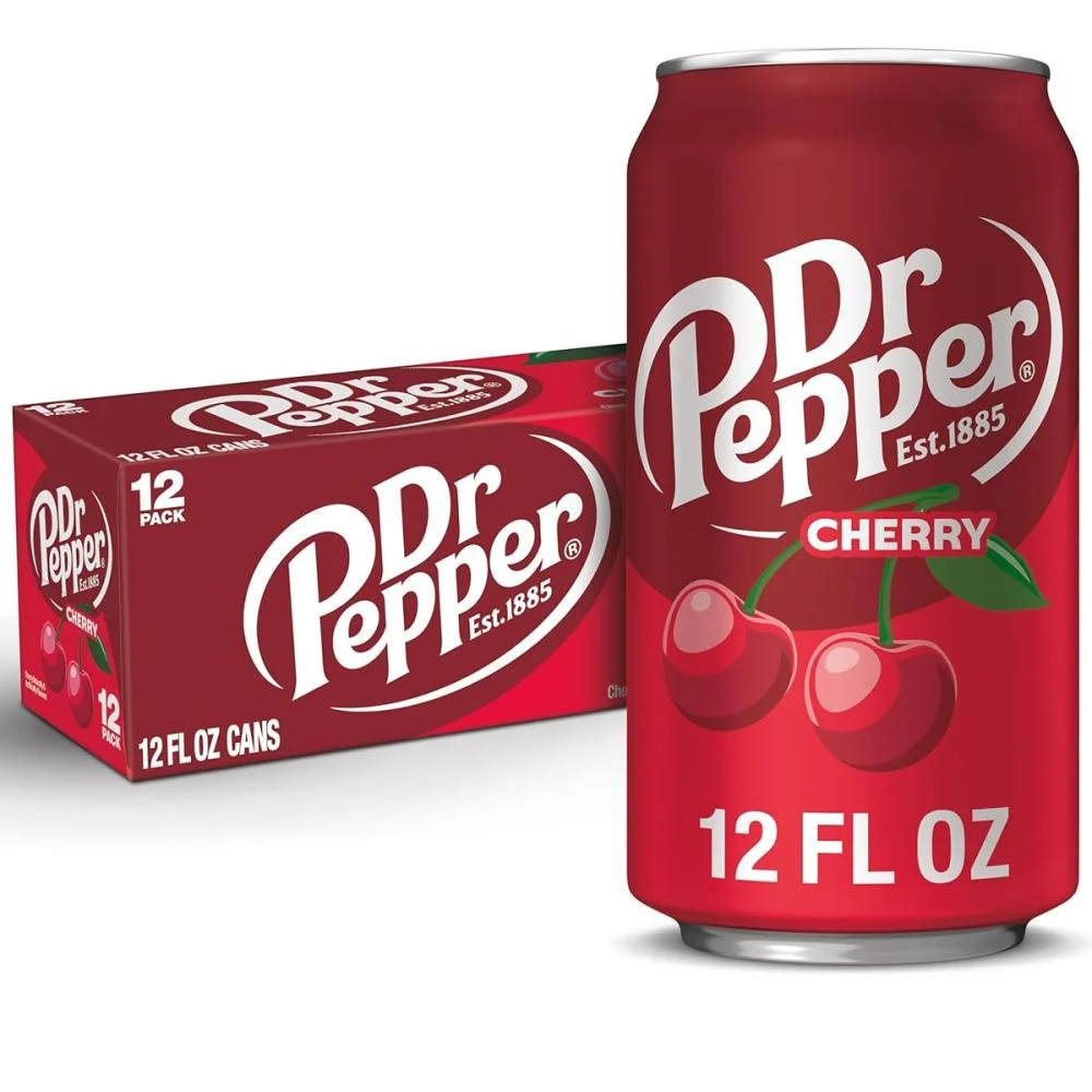 Dr. Pepper Cherry Soda Soft Drink (355ml)