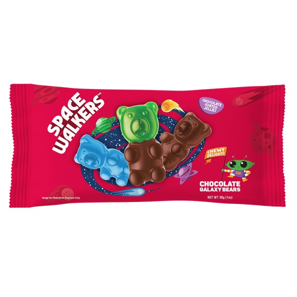 Chocolate Galaxy Bears [6 Packs x 24 Pcs]