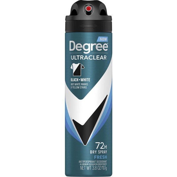 Men Ultra Clear Black + White Fresh 48 Hour Dry Spray