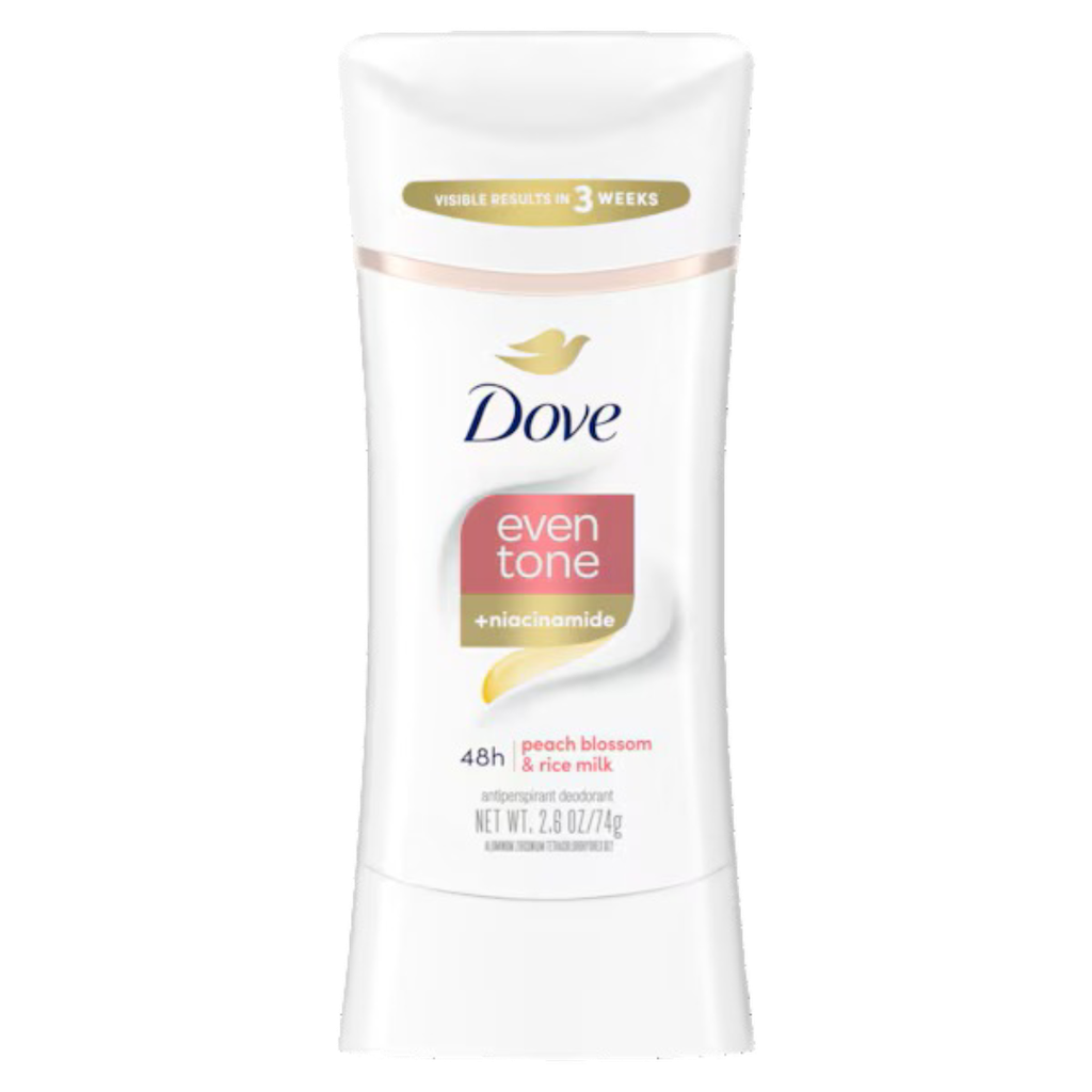 Dove Even Tone Antiperspirant Deodorant - Peach Blossom & Rice Milk (74g)