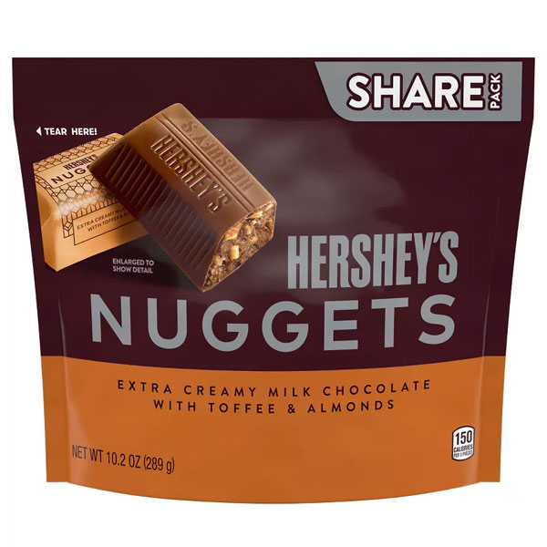 Nuggets Creamy Milk Chocolate With Toffee & Almond