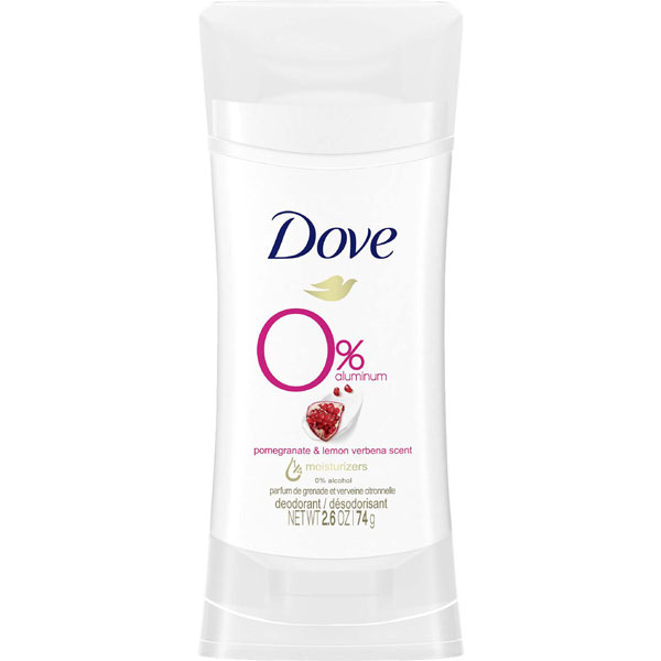 Dove 0% Aluminum Deodorant Pomegranate & Lemon Verbena (74g)