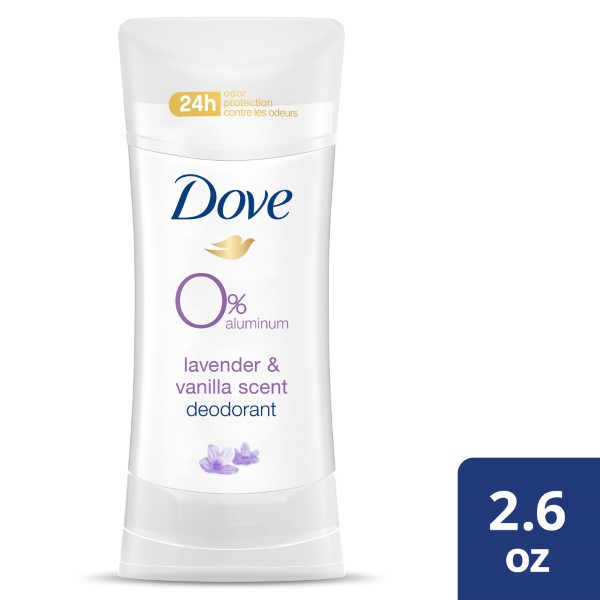 Dove 0% Aluminum Deodorant Lavender & Vanilla (74g)