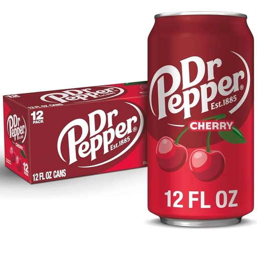 [78000-09816] Dr. Pepper Cherry Soda Soft Drink (355ml)