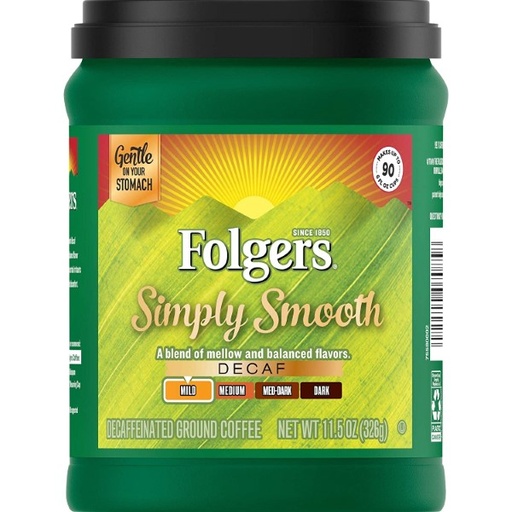[25500-20226] Simply Smooth Decaffeinated Ground Coffee Mild Roast