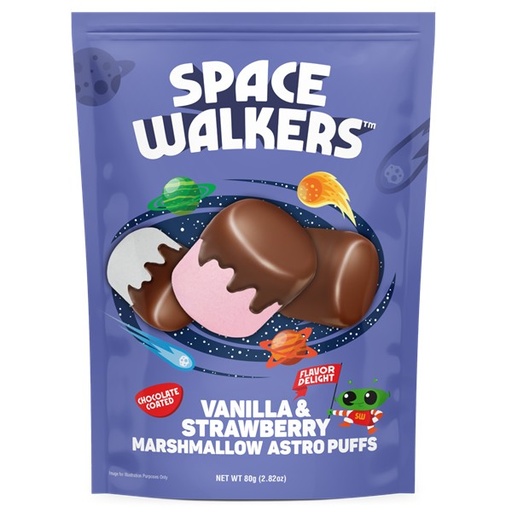 [40466-51107] Chocolate Coated Marshmallow Astro Puffs
