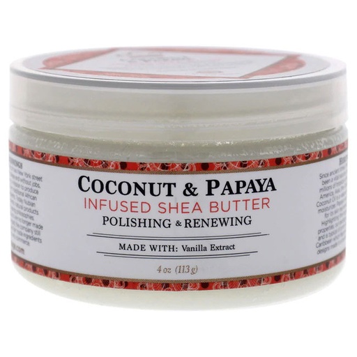 [64302-10336] Nubian Heritage Coconut + Papaya infused shea butter (113g)