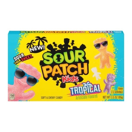 [70462-00202] 3.5 OZ SOUR PATCH TROPICAL THEATER BOX 12