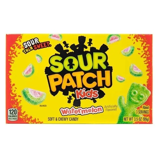 [70462-08376] 3.5OZ SOUR PATCH WATERMELON THEATER BOX 12